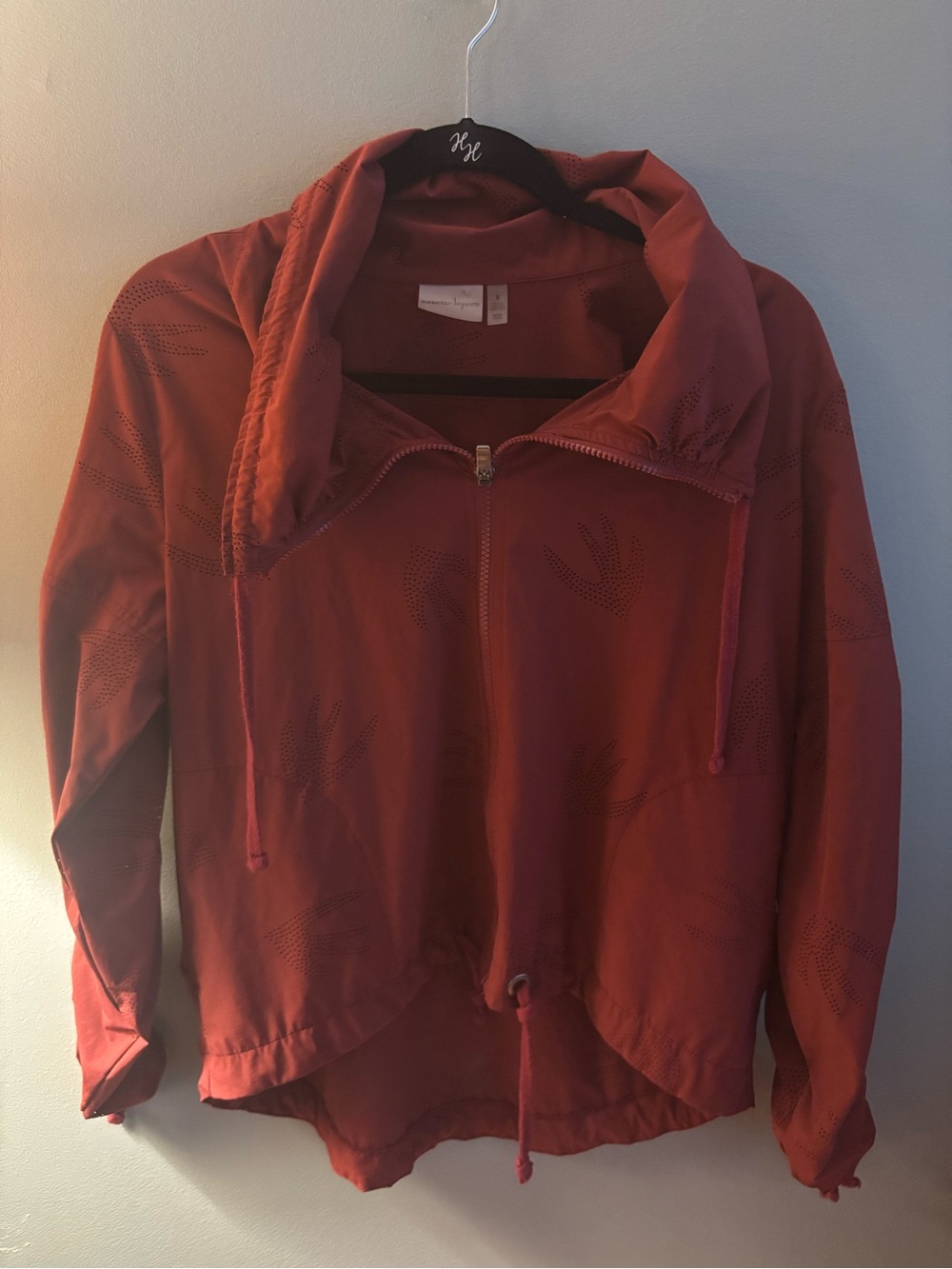 Nanette Lepore Play Perforated Swan Windbreaker Jacket Small
